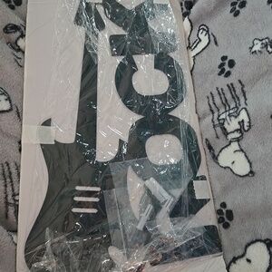 Rock guitar metal wall hanging sign new in package NWOT music rocker new W Out
